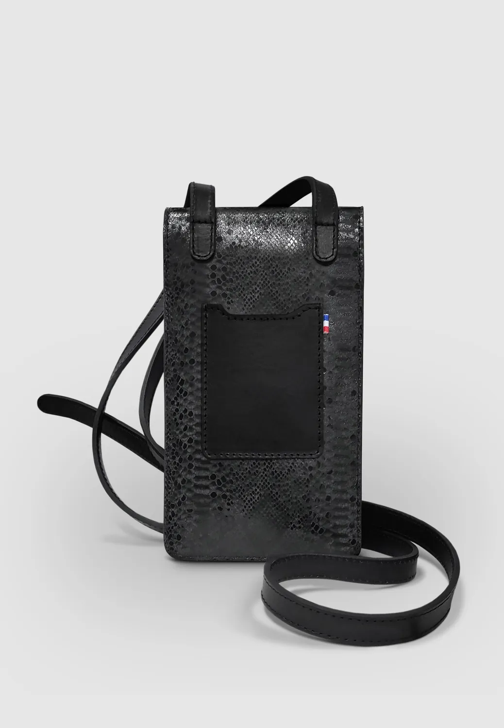 Pierre Talamon Mini sac cuir noir compact