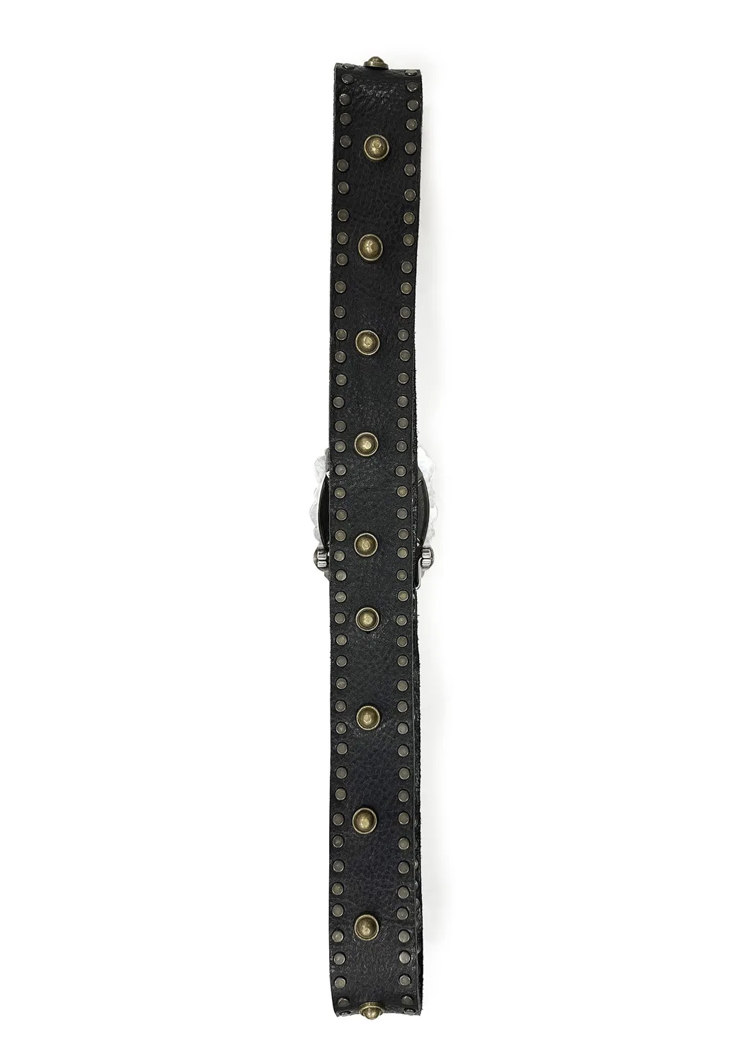 Paolo Leduc Fetish ceinture cuir noir cloutée vache