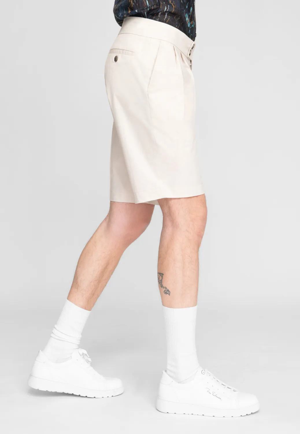 Pierre Talamon JAA2 bermuda beige coupe droite