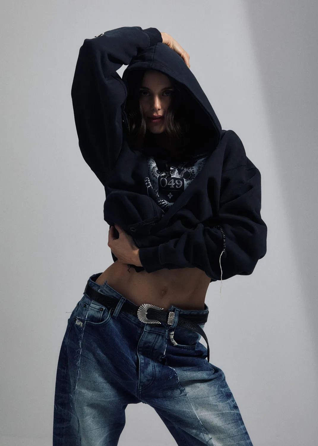 PAOLO LEDUC Lost Eagle hoodie imprimé aigle lourd