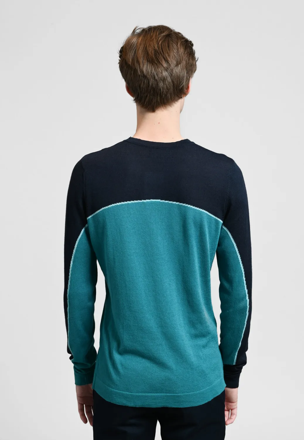 Pierre Talamon pull Canopée navy bleu marine