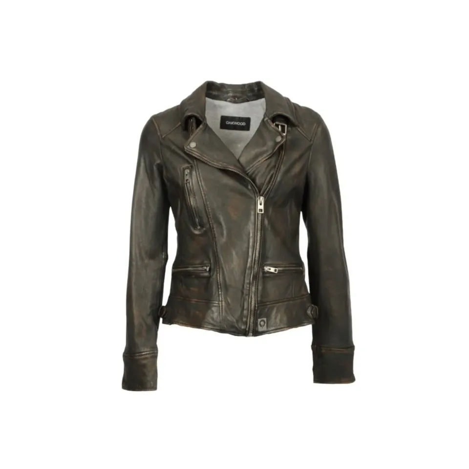 Oakwood Video 62065 blouson cuir marron vieilli