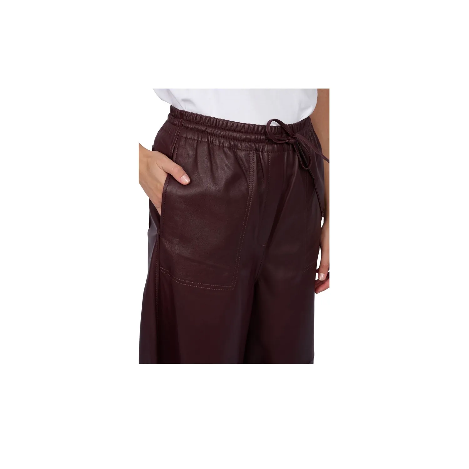 Oakwood Trophée 65318 pantalon cuir porto 7/8