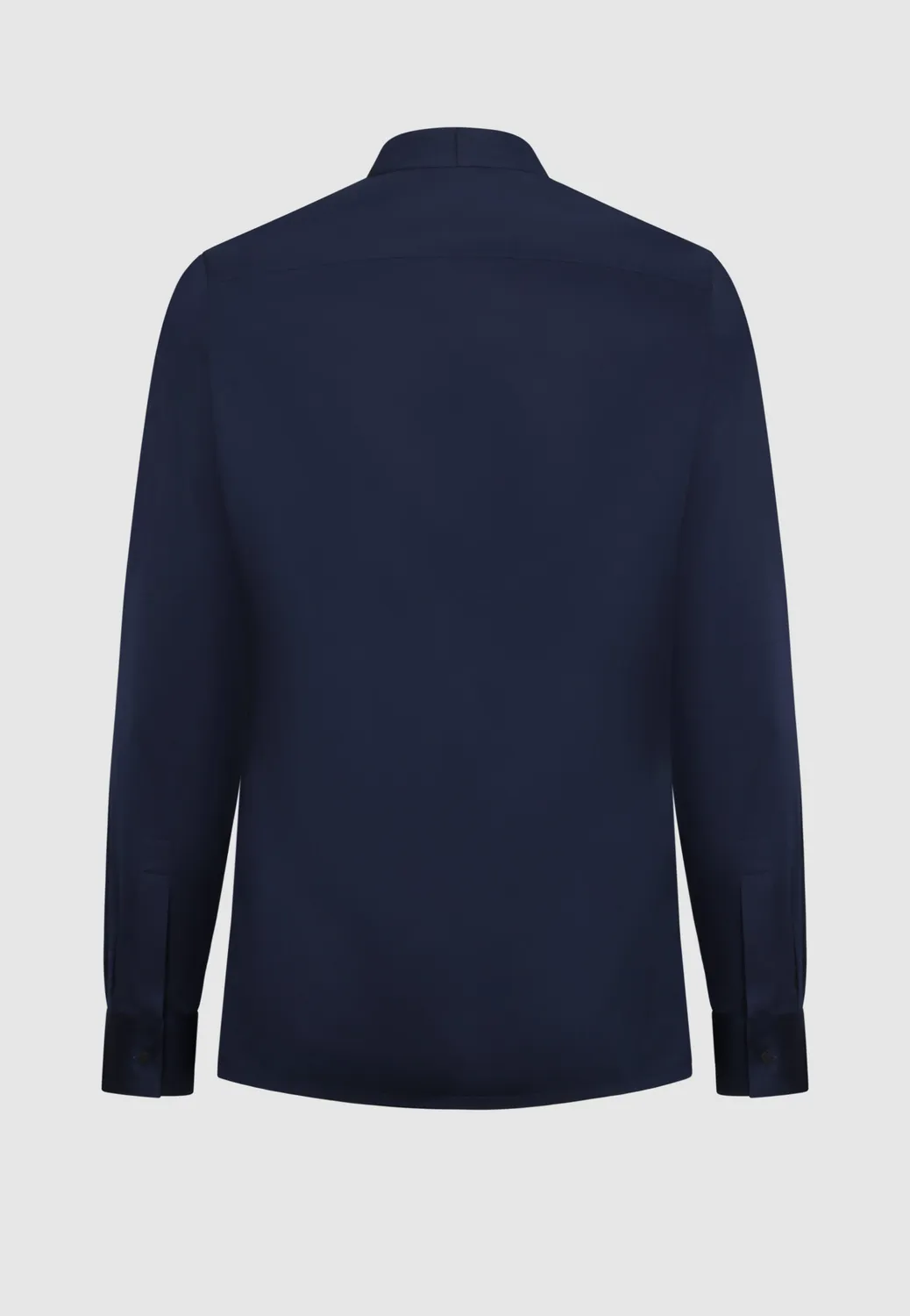 Pierre Talamon Col Montant chemise marine coton