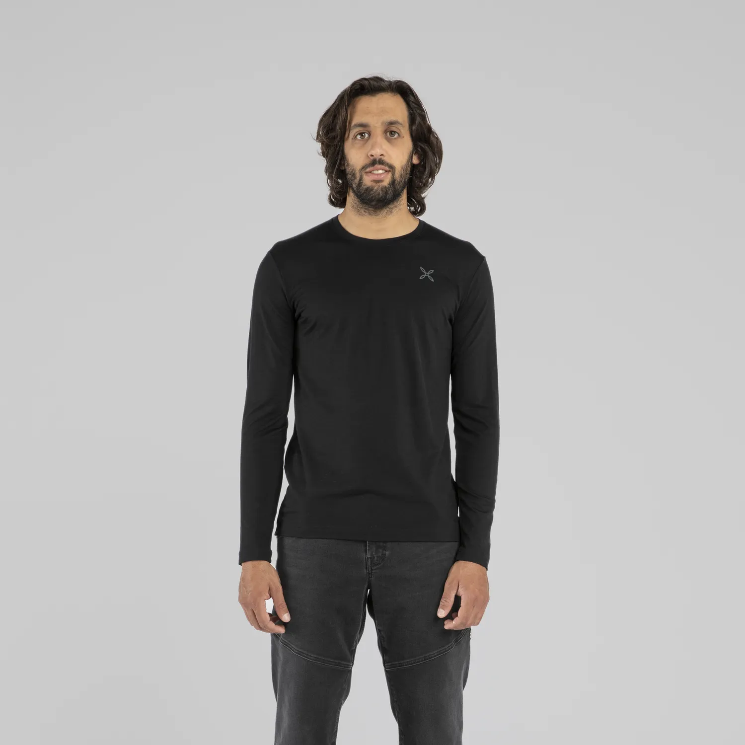 Montura Merino Mountain pull homme noir manches longues