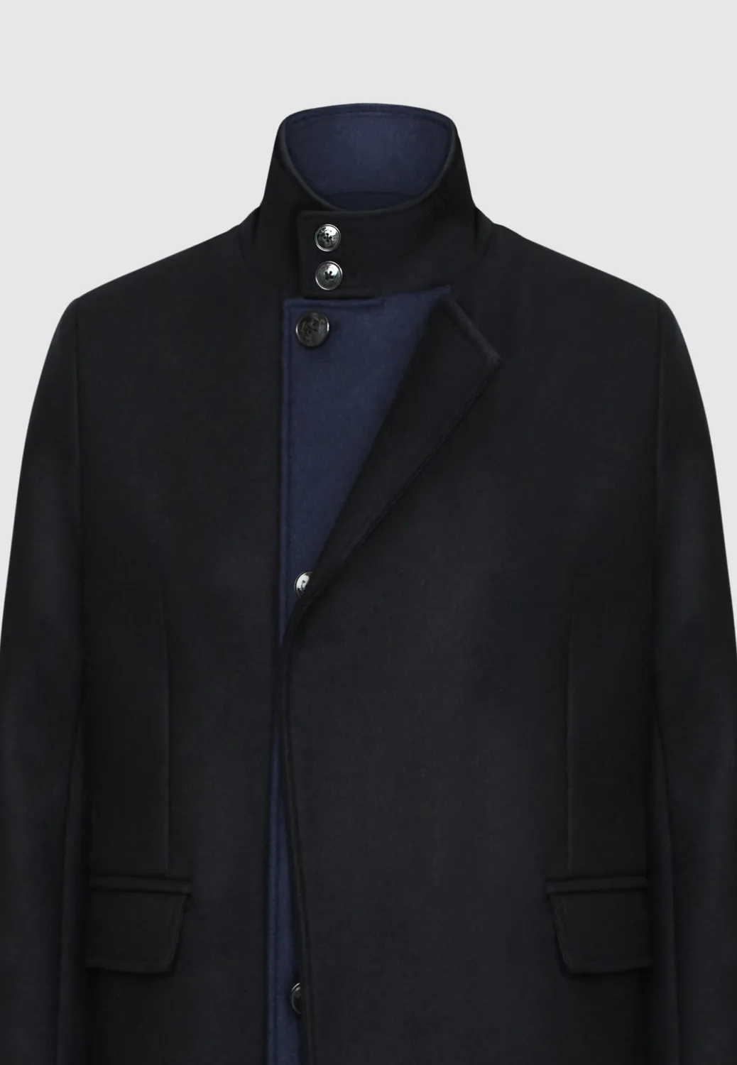 Pierre Talamon Edward manteau bleu et noir hiver