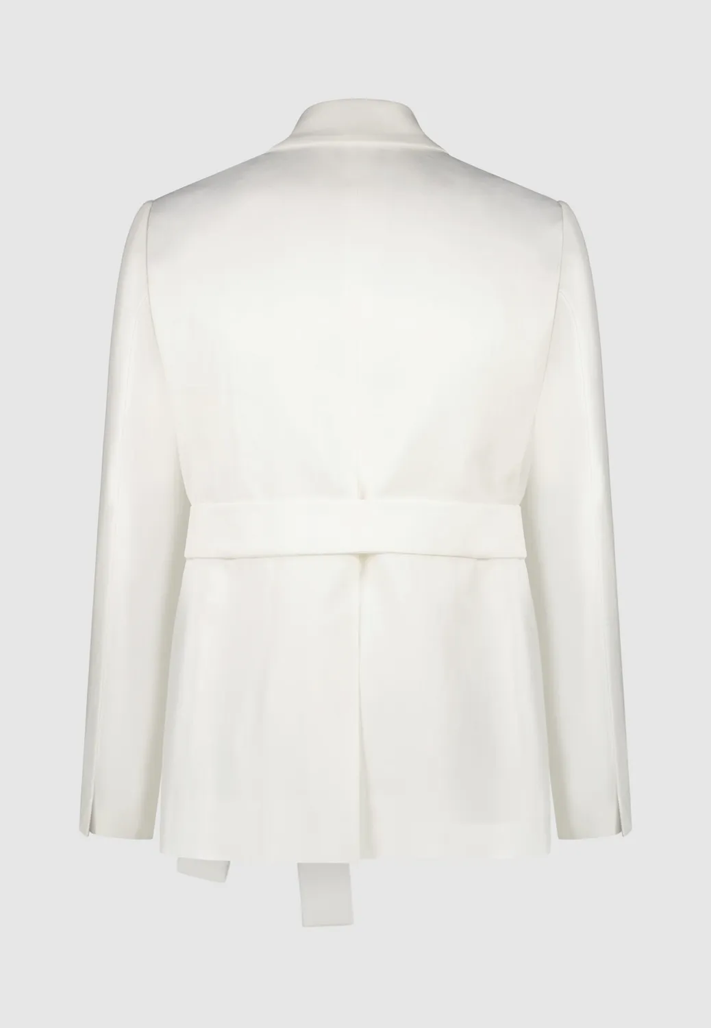 Pierre Talamon veste ceinturée lin blanc