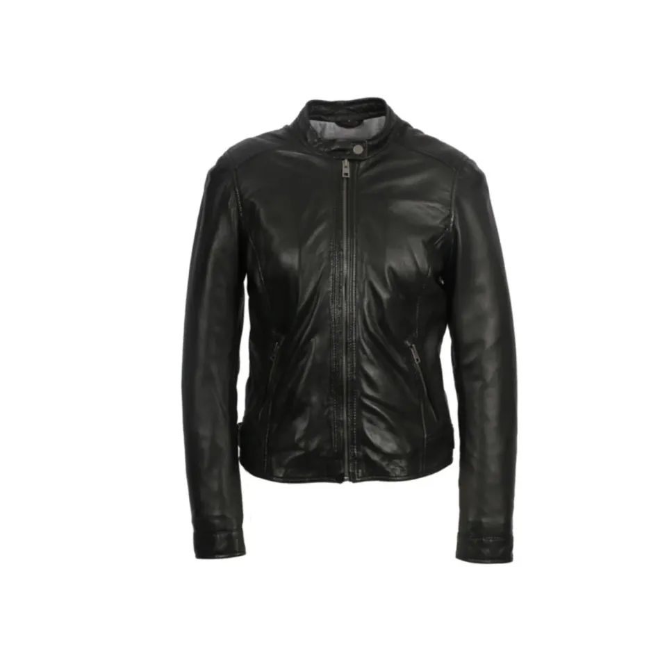 Oakwood Karine 64842 blouson noir cuir véritable