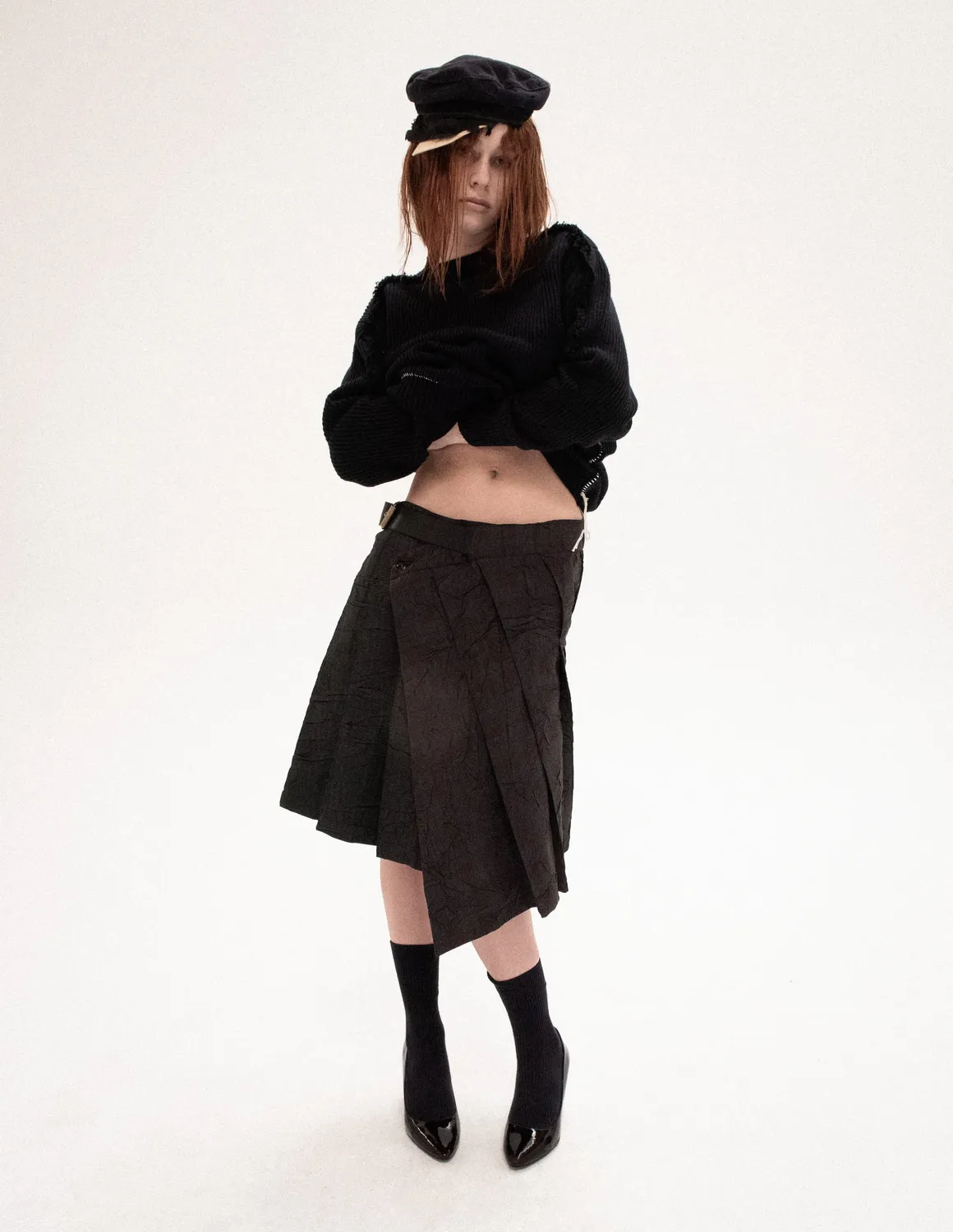 Paolo Leduc Messy Business kilt hybride froissé