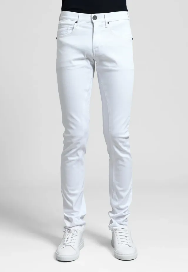 Pierre Talamon Zen White jean blanc coupe droite