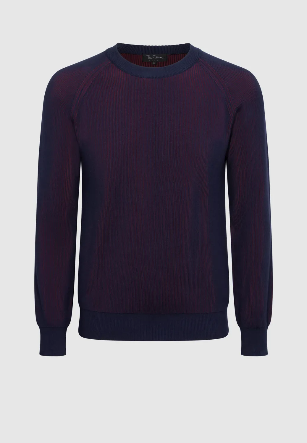 Pierre Talamon pull vanisé bleu marine bordeaux homme