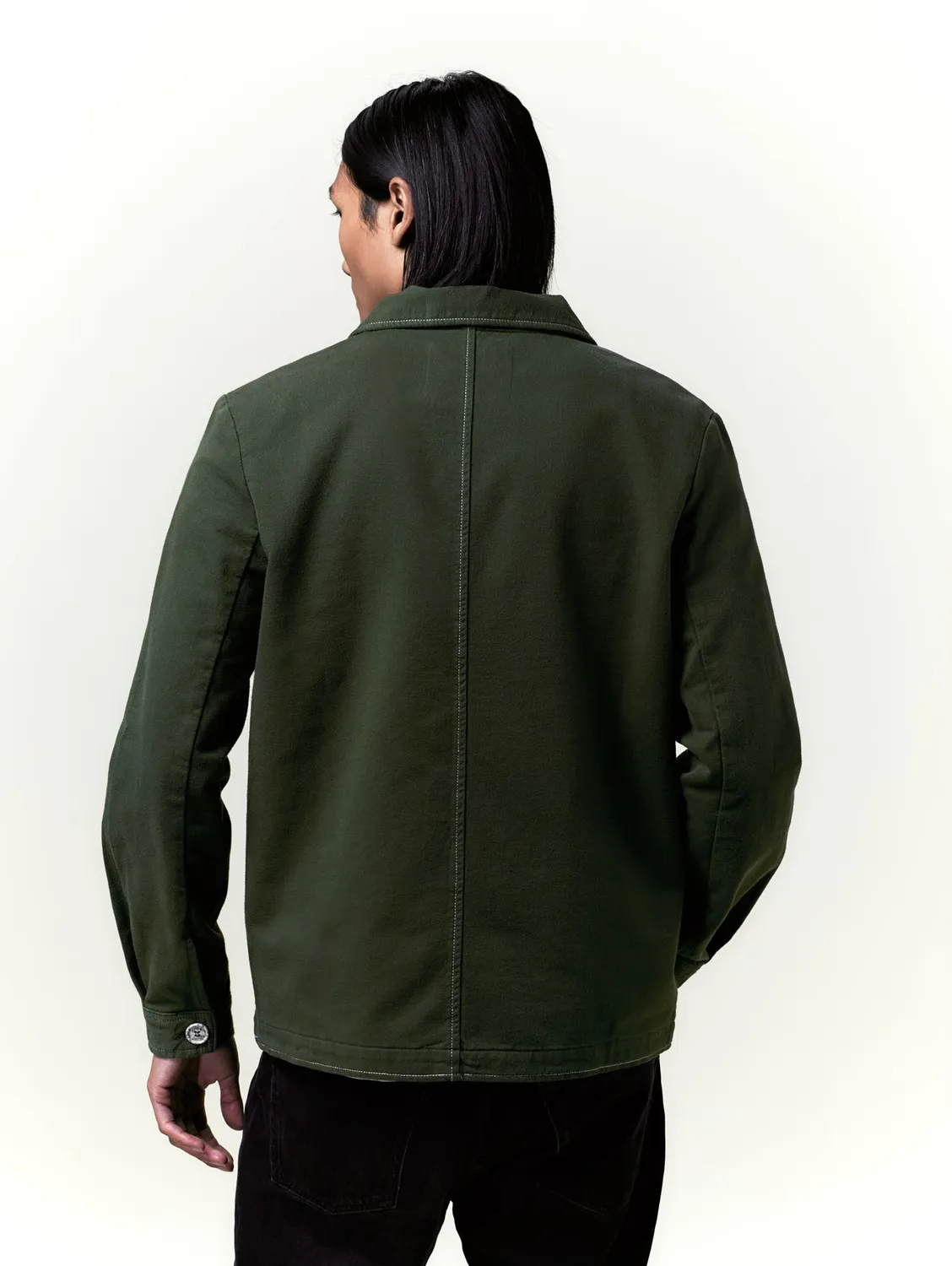 Cotélé Paris Worker veste toile olive coton bio