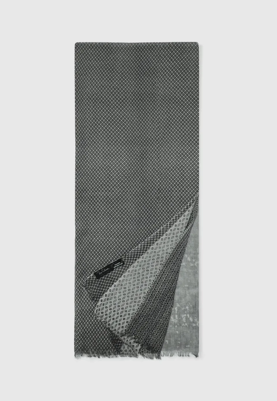 Pierre Talamon étole à motifs gris et noir