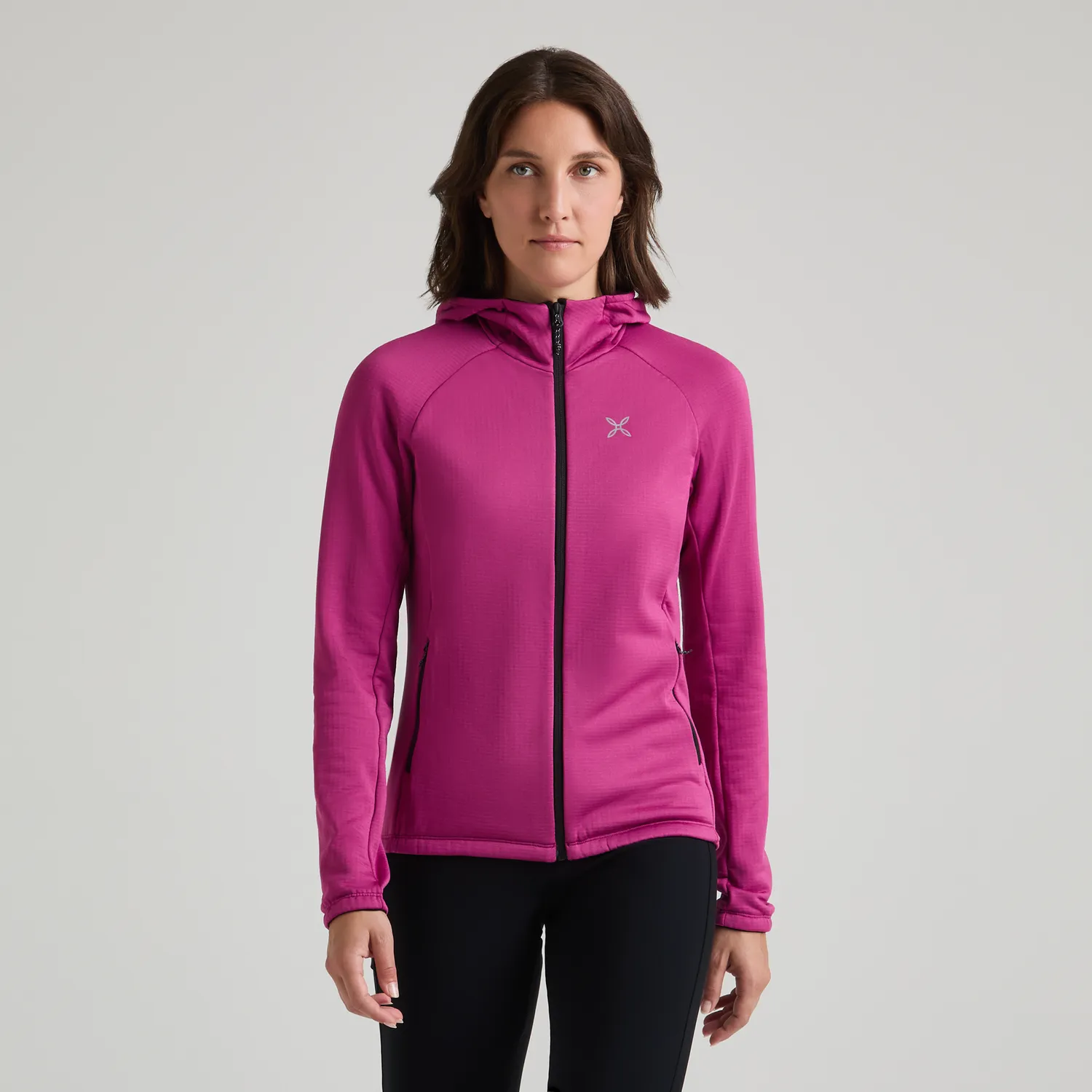 Montura Fadis Grid Hooded Maglia sweat femme polaire