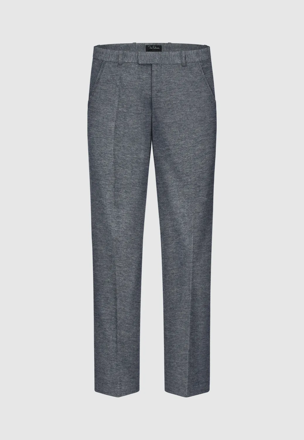Pierre Talamon Chevrons pantalon laine et coton