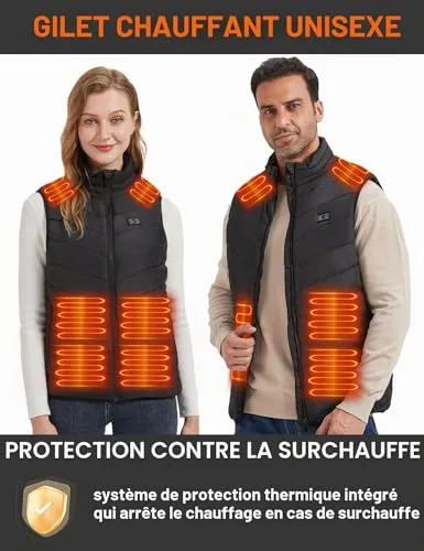Vapesoon 15 Zones Gilet Chauffant Taille S Sans Batterie