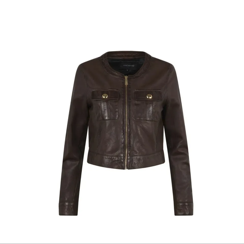 Oakwood Susan 65161 veste cuir choco
