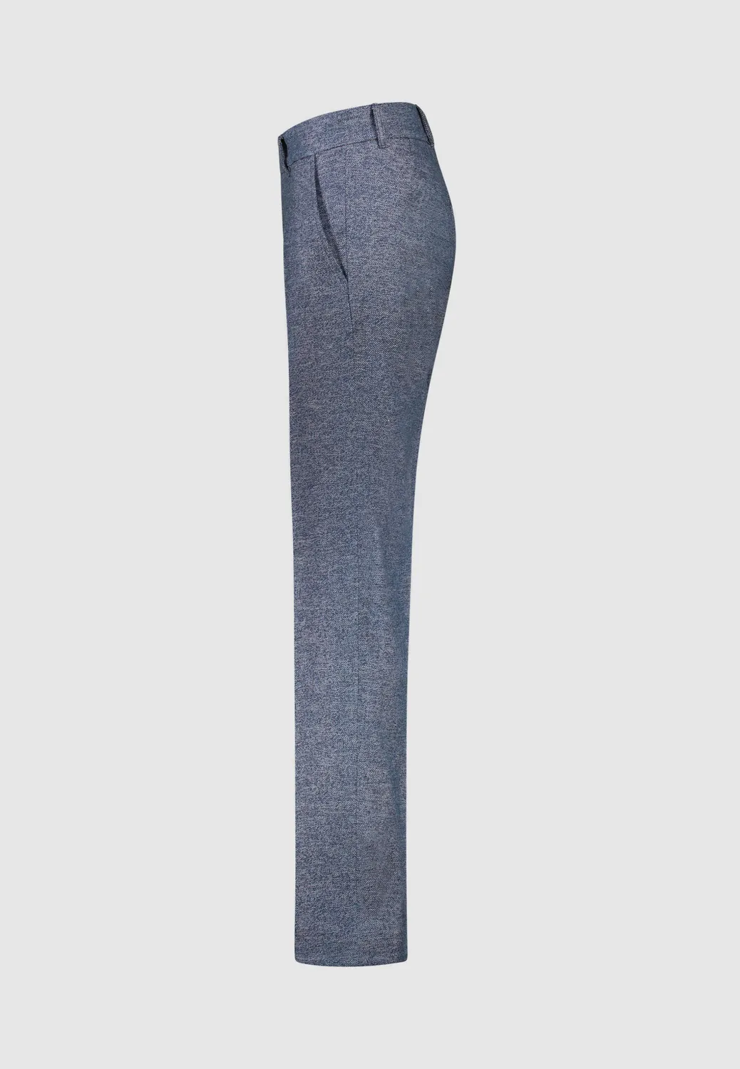 Pierre Talamon pantalon bleu chiné homme coupe droite