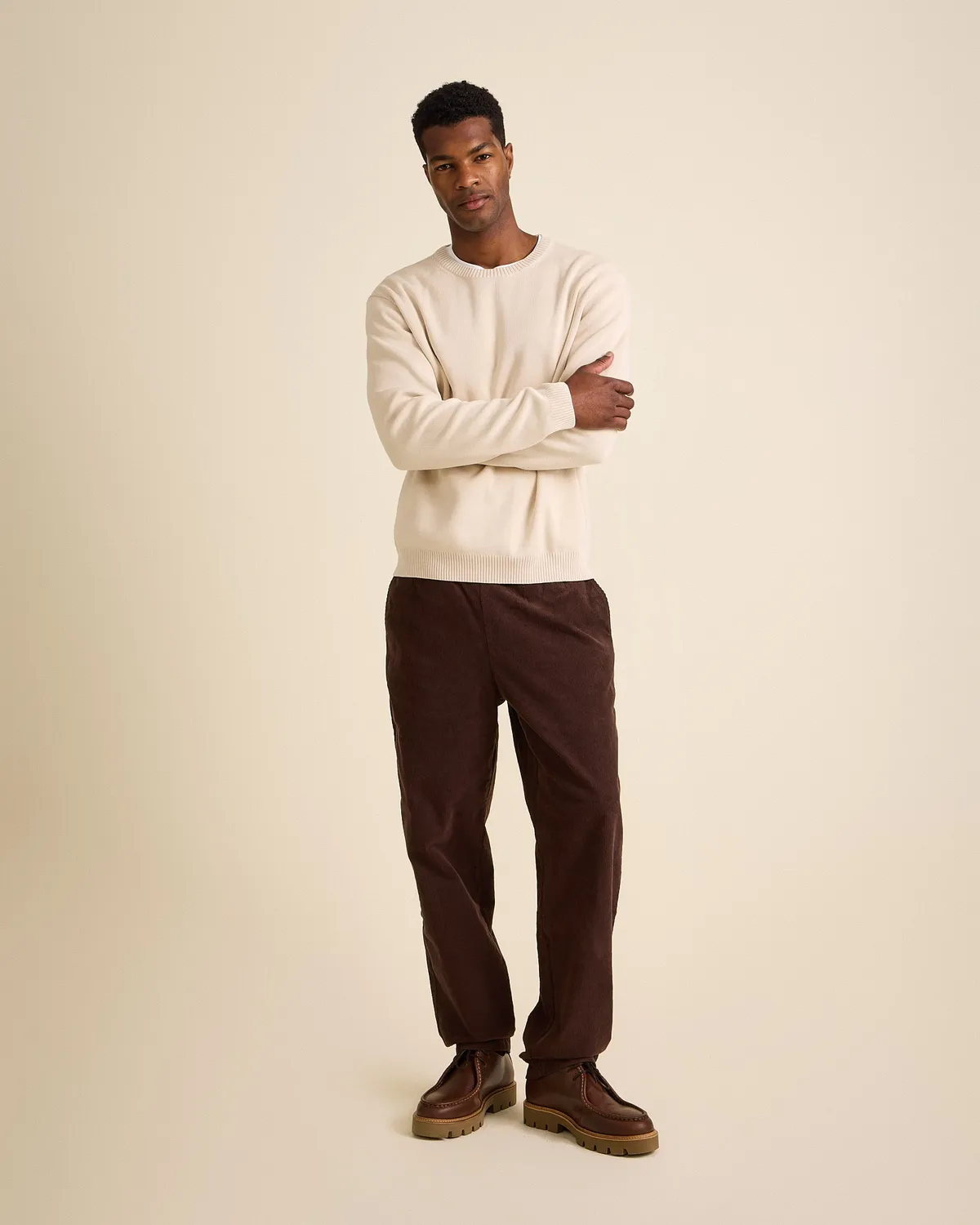 Cotelé Paris Lazy pantalon homme chocolat velours côtelé