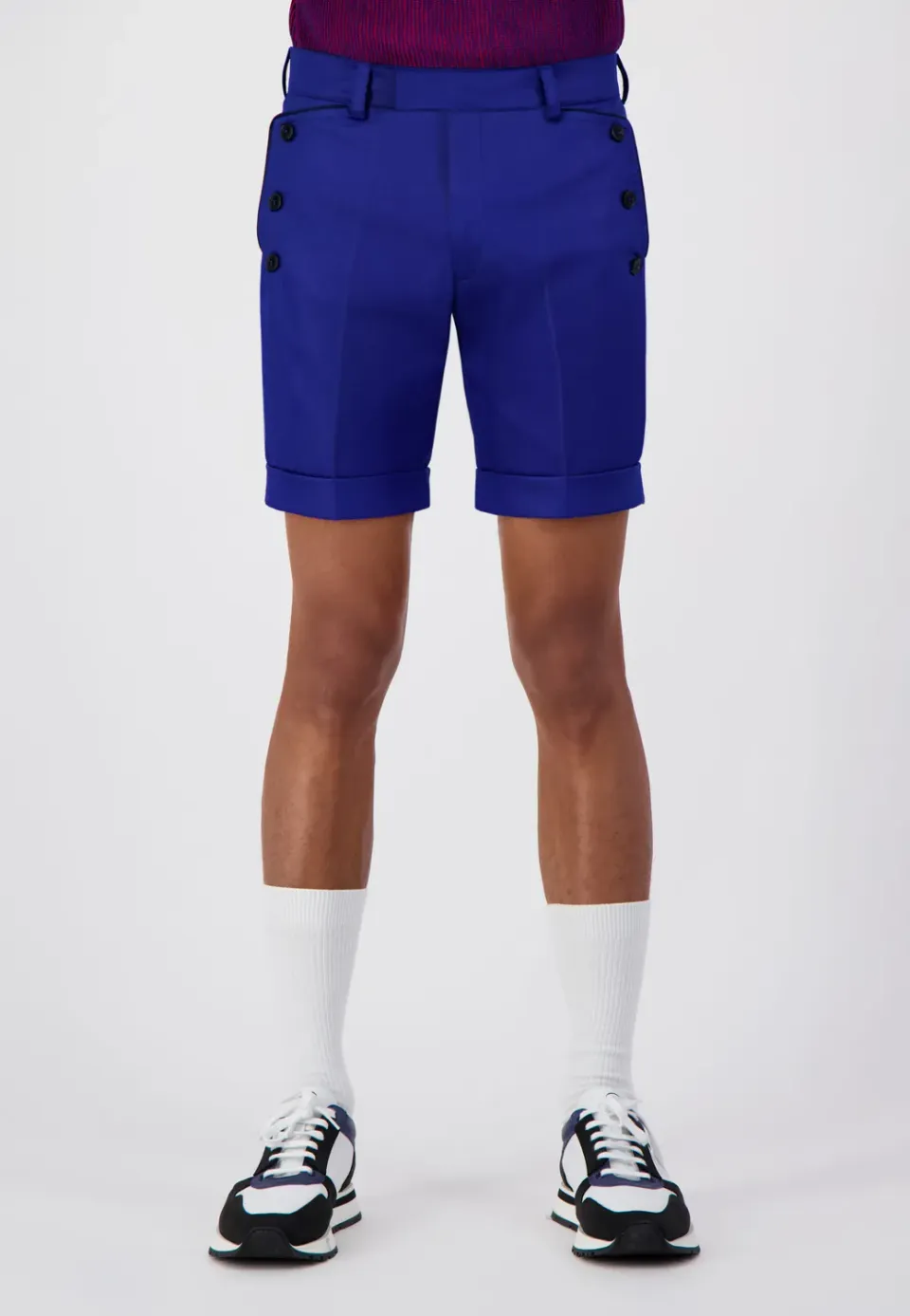 Pierre Talamon Xavier bermuda bleu homme
