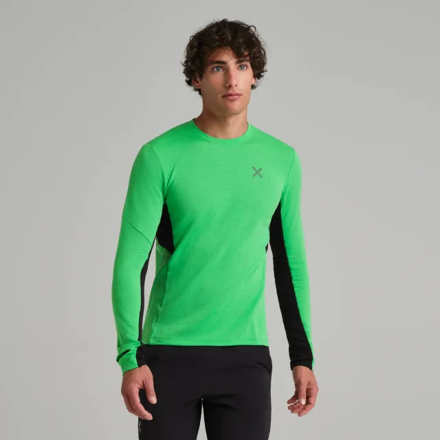 Montura Stride Polartec L/S Maglia polaire noir respirant