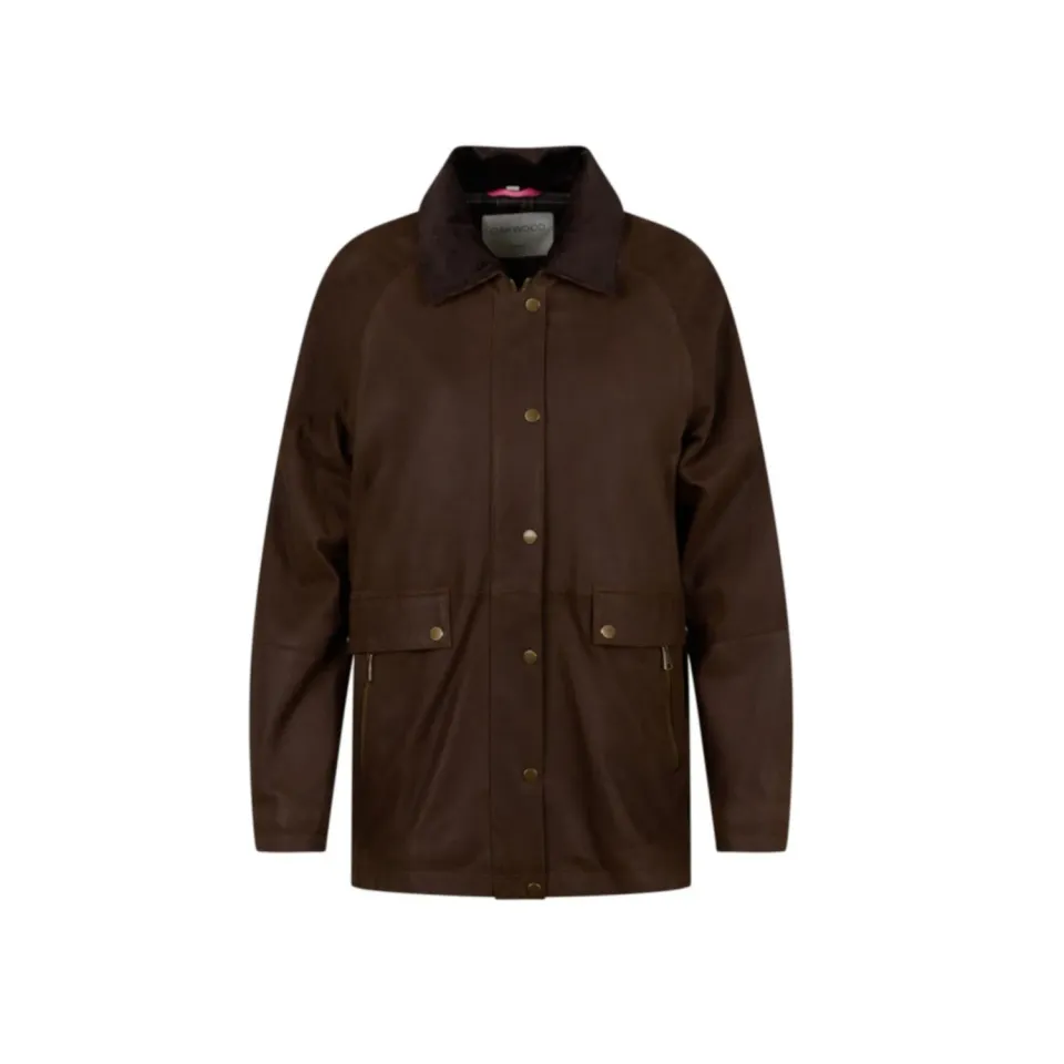 Oakwood Carmel 65077 veste cuir chèvre marron