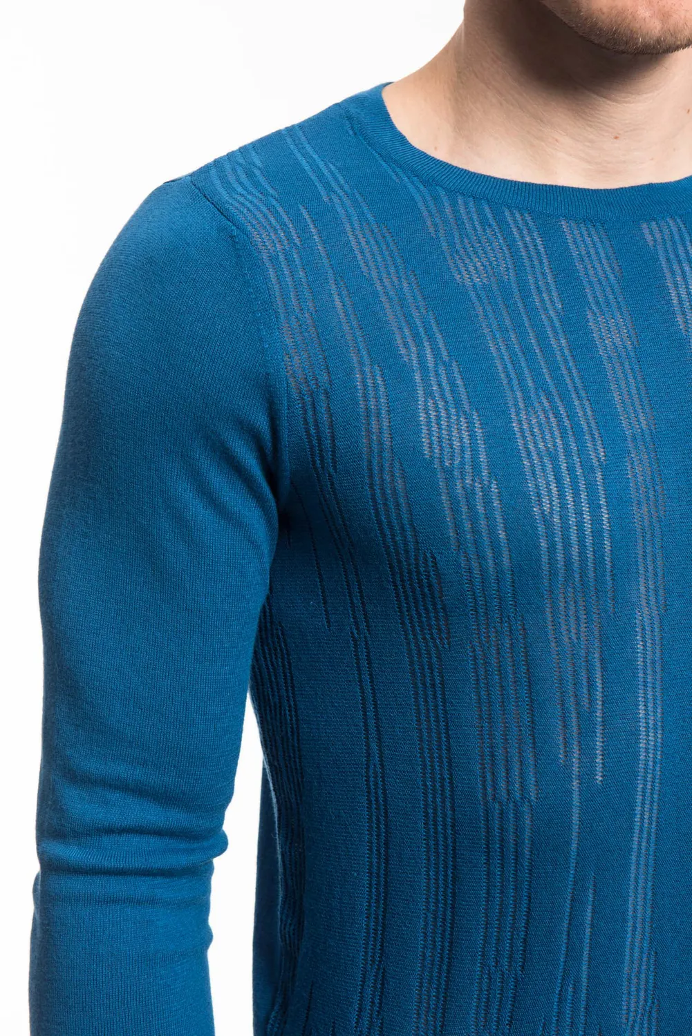 Pierre Talamon Zebra V2 Blue pull bleu motif zèbre