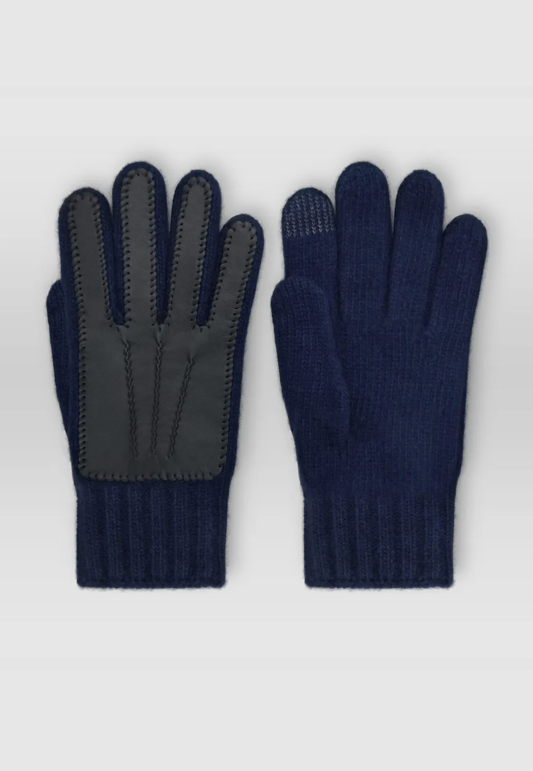 Pierre Talamon gants bleus hiver homme