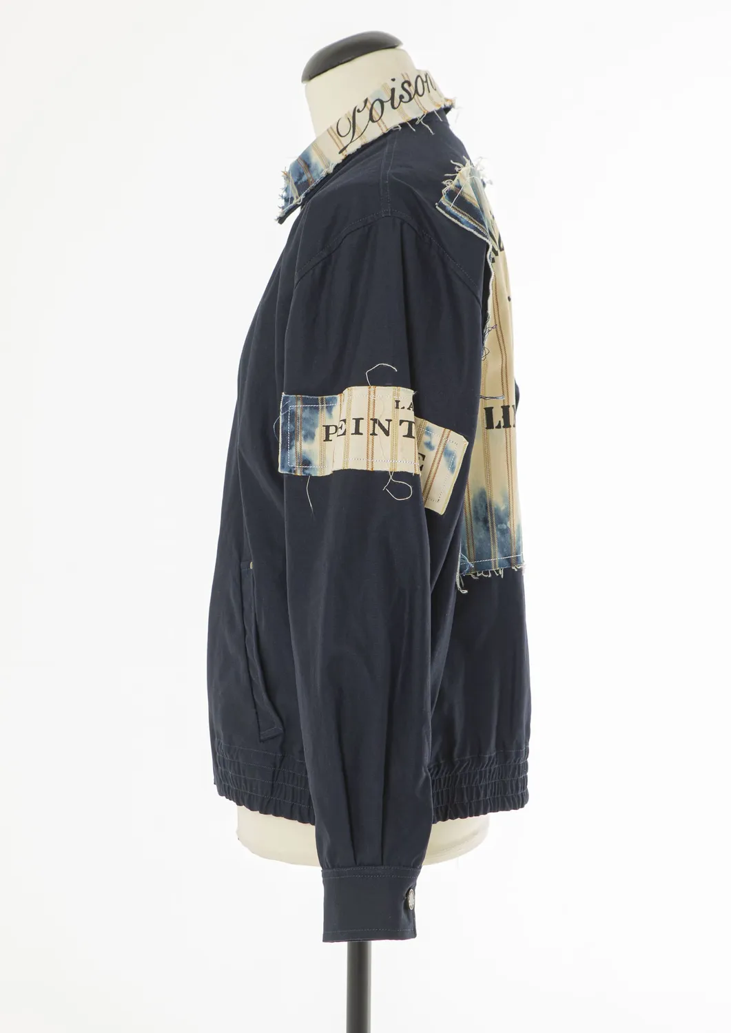 Paolo Leduc Couture Tailoring bomber blouson bleu marine coton