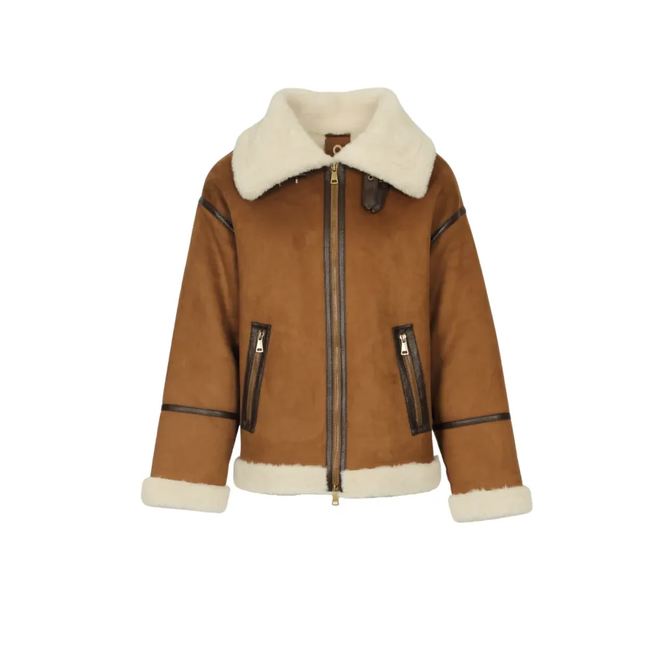 Oakwood Vinci Long 65364 blouson marron clair fourrure