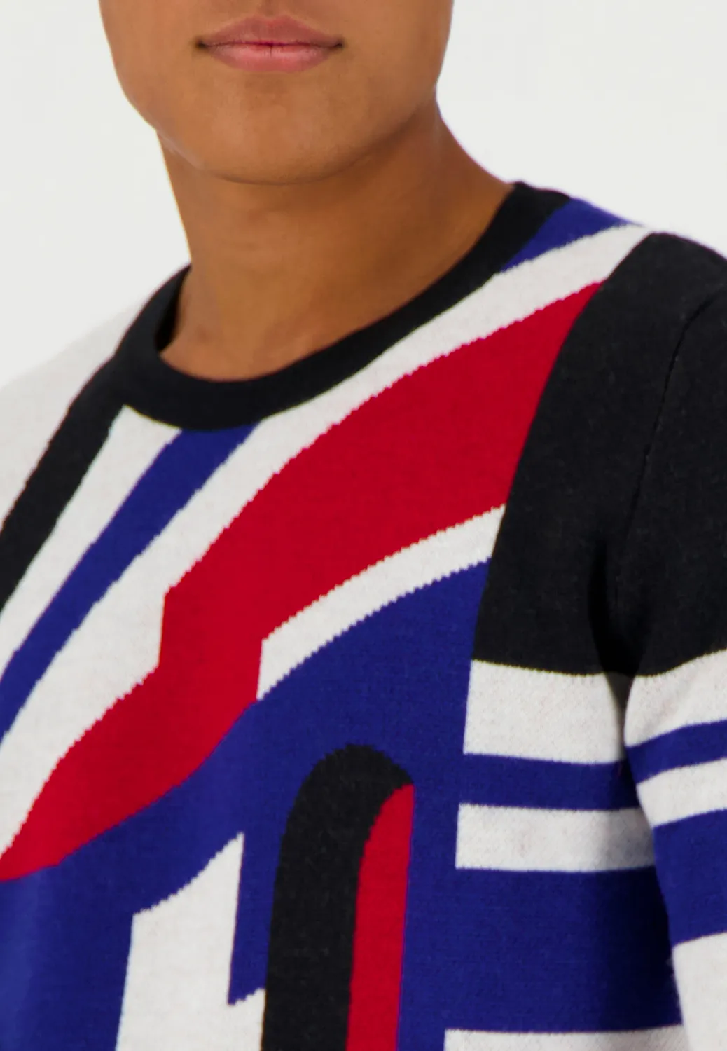 Pierre Talamon Perspective pull rouge manches longues