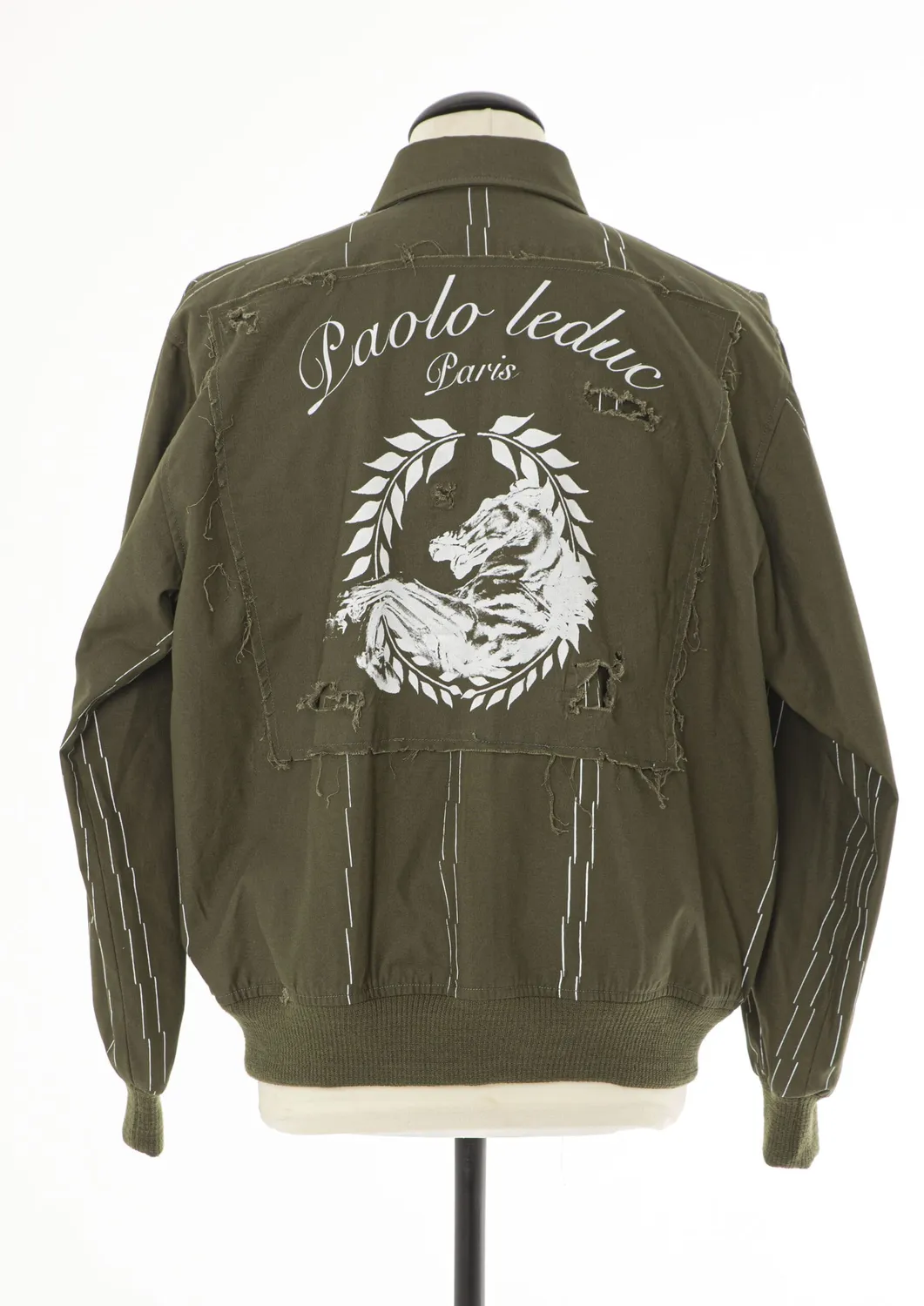 Paolo Leduc Mad Tailor blouson bomber vert militaire