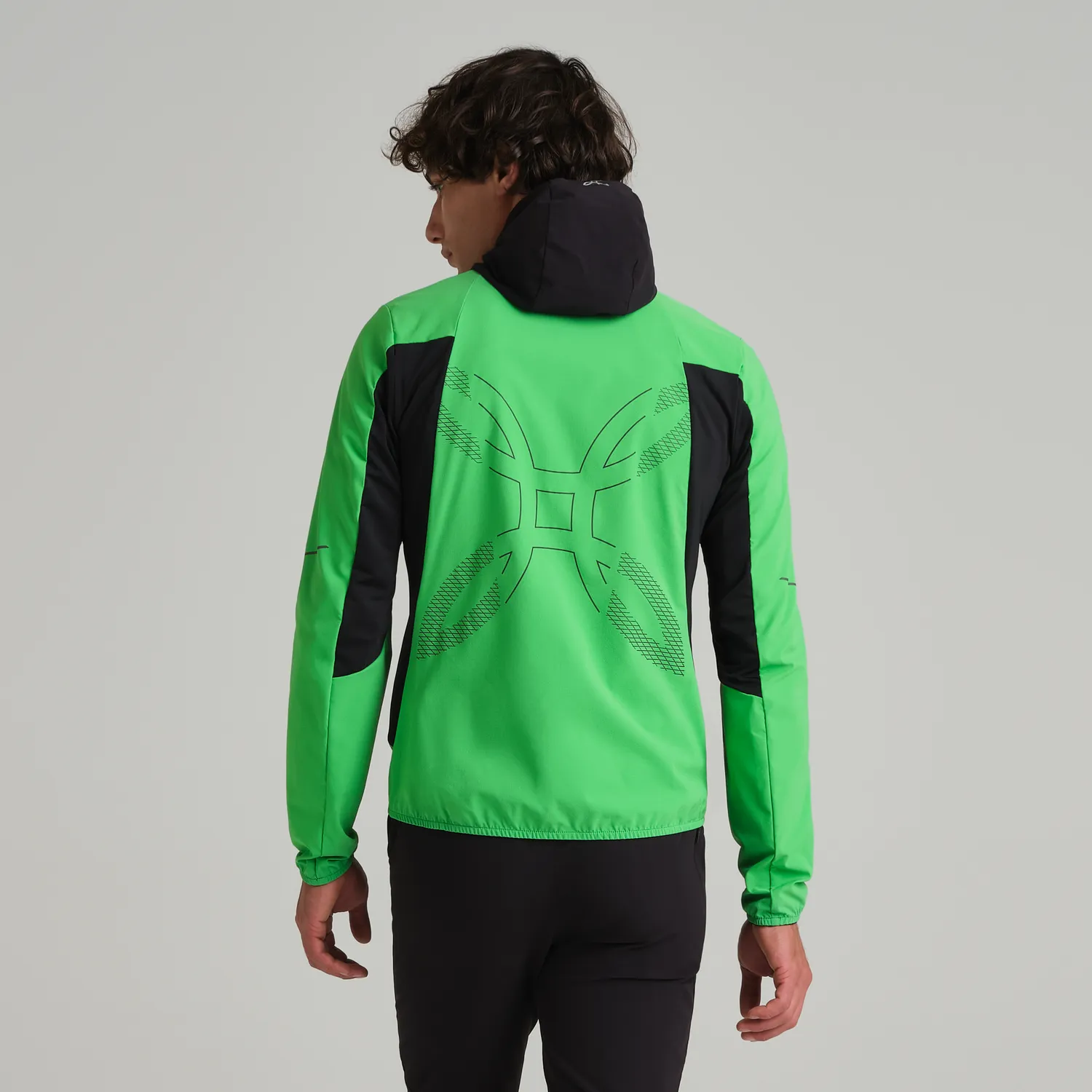Montura Flash Hooded veste softshell vibe green coupe-vent