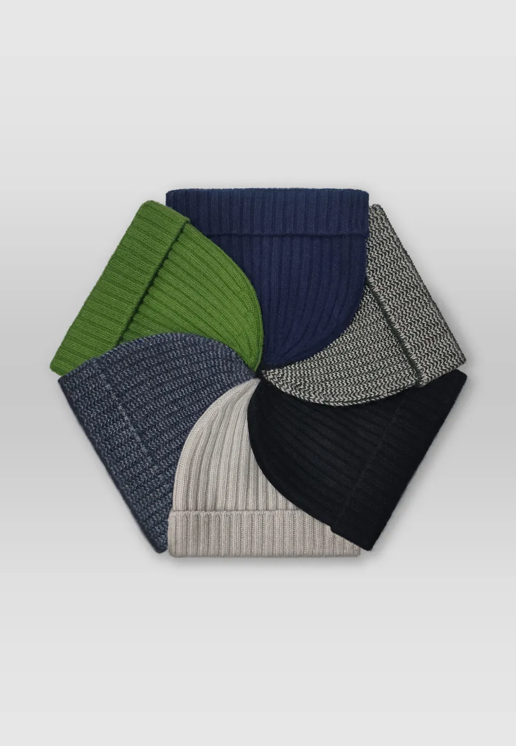 Pierre Talamon Bonnet Bleu Gris Maille Hiver