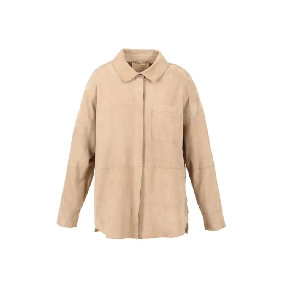 Oakwood Sublima 65039 chemise cuir chèvre beige