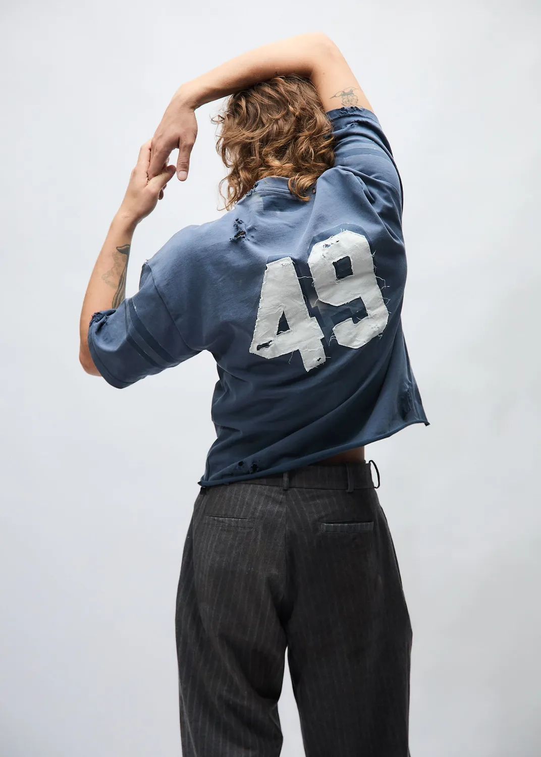 PAOLO LEDUC Lucky 49 t-shirt coton bio bleu marine XS/S