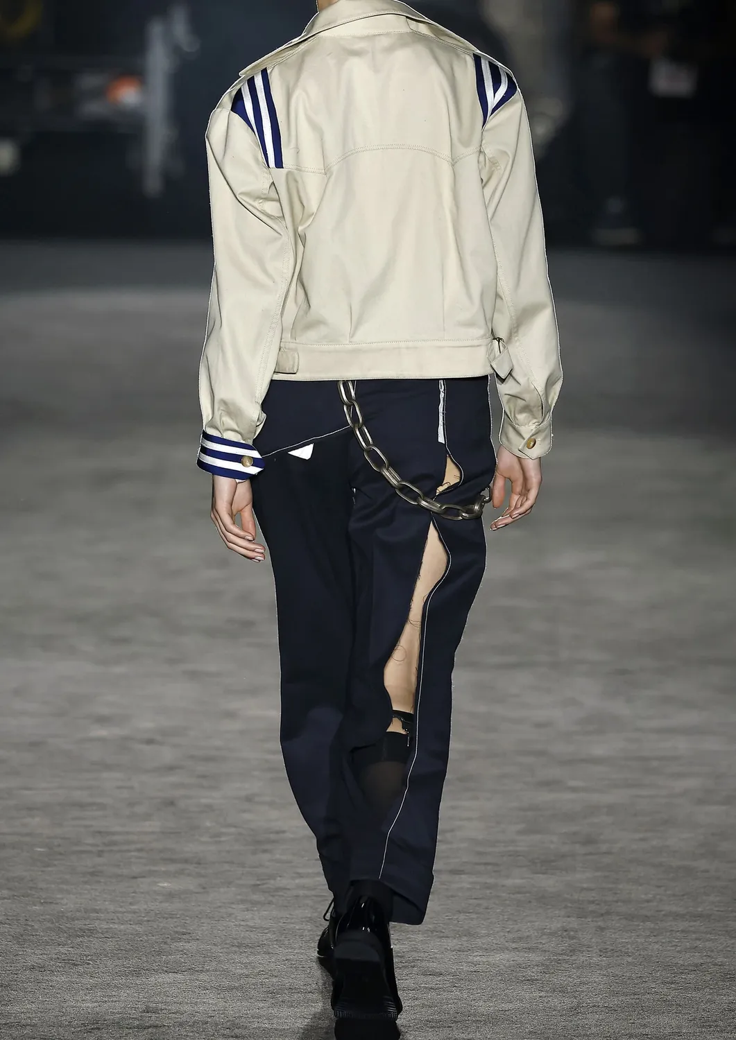 Paolo Leduc Twisted pantalon tailleur laine bleu marine