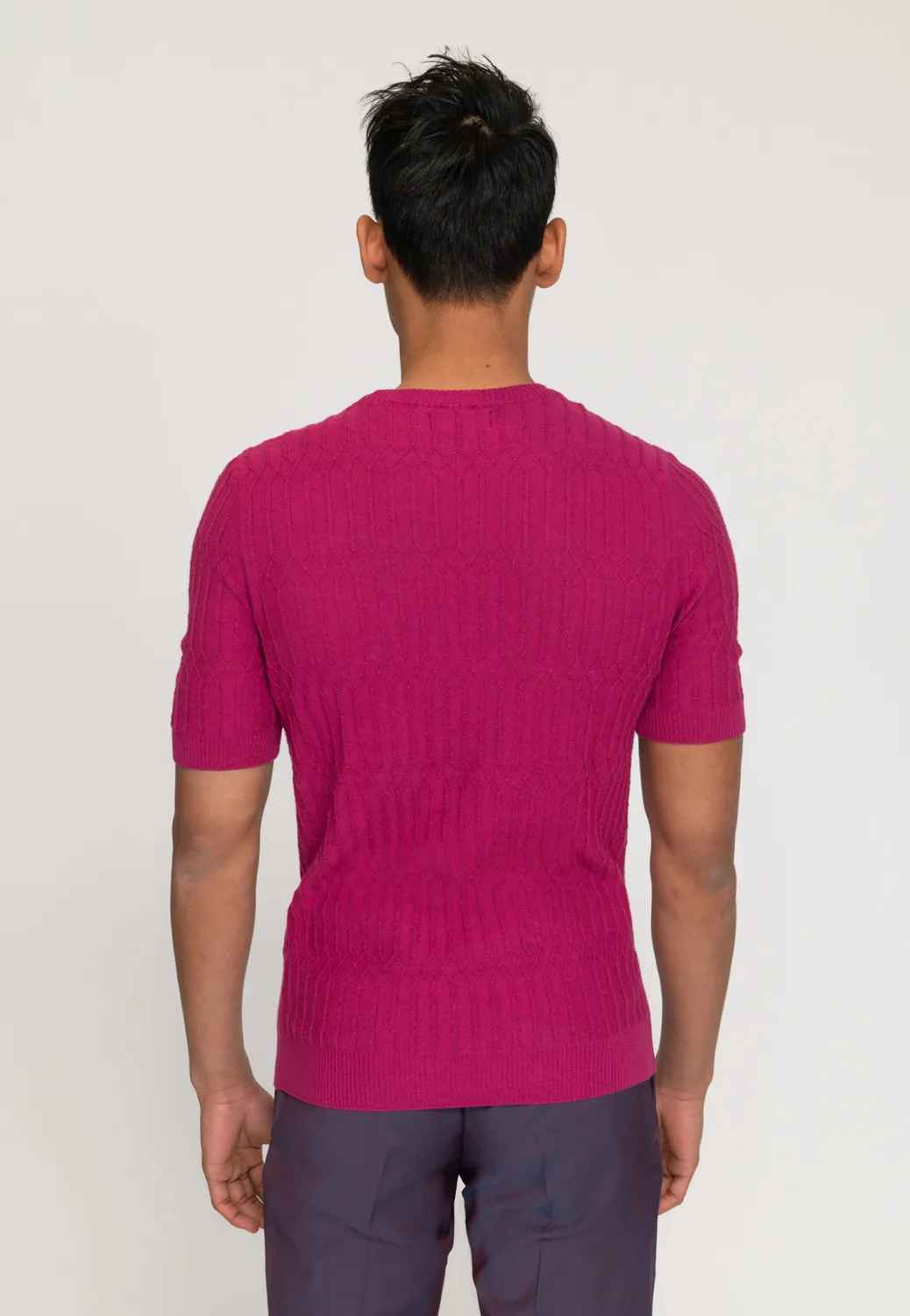 Pierre Talamon T-Shirt Pillar Fuchsia Homme