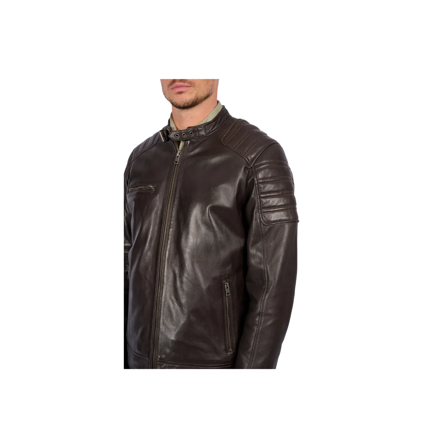 Oakwood Shelby 65178 blouson cuir marron mouton