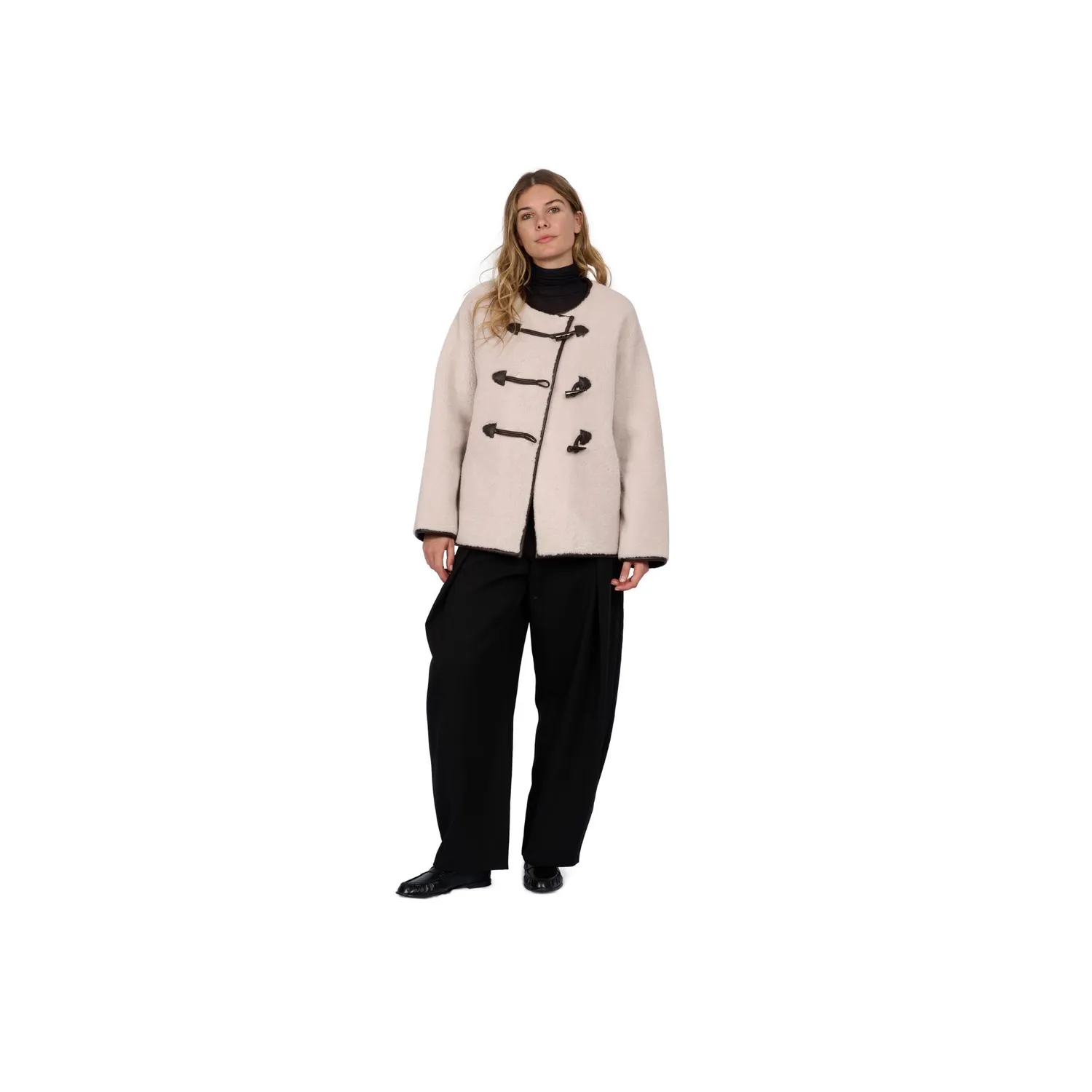 Oakwood Hermine veste fausse fourrure tabacco