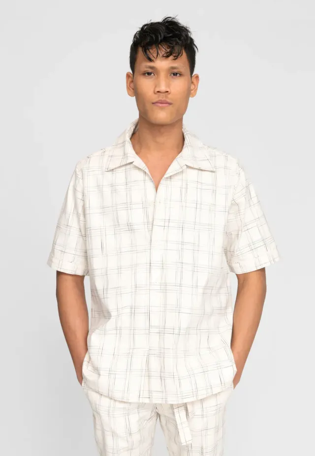 Pierre Talamon chemise carreaux manches courtes