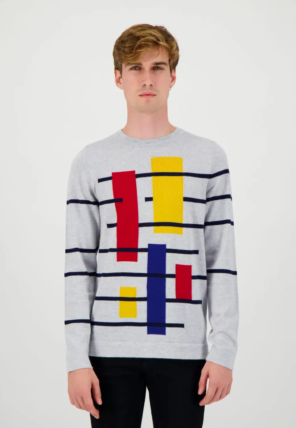 Pierre Talamon Bauhaus pull gris homme