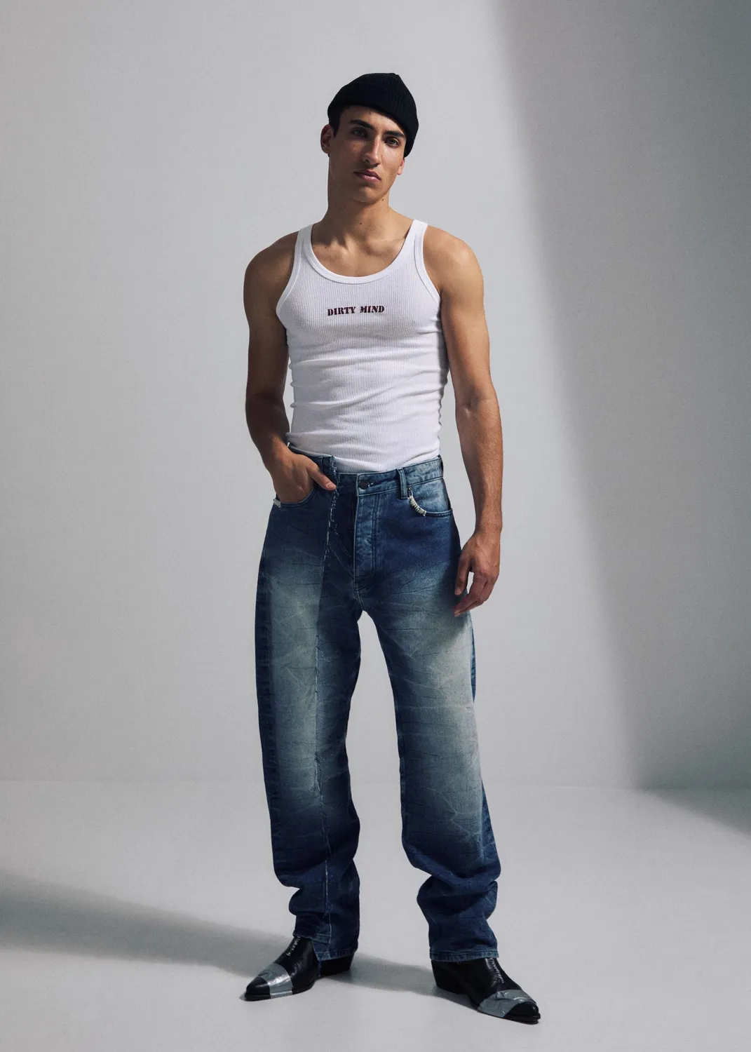 Paolo Leduc Shifted Couture jean bleu denim lourd