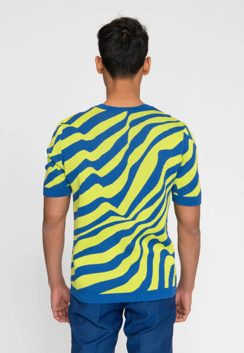 Pierre Talamon Break Bleu Kiwi t-shirt bleu imprimé
