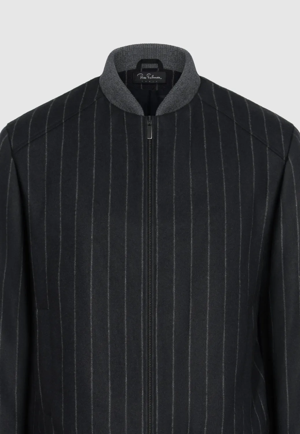 Pierre Talamon blouson zippé noir rayures tennis