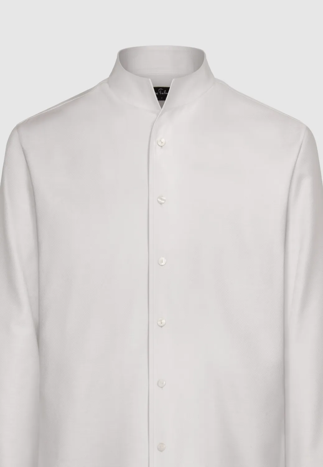 Pierre Talamon col tulipe chemise blanche coton