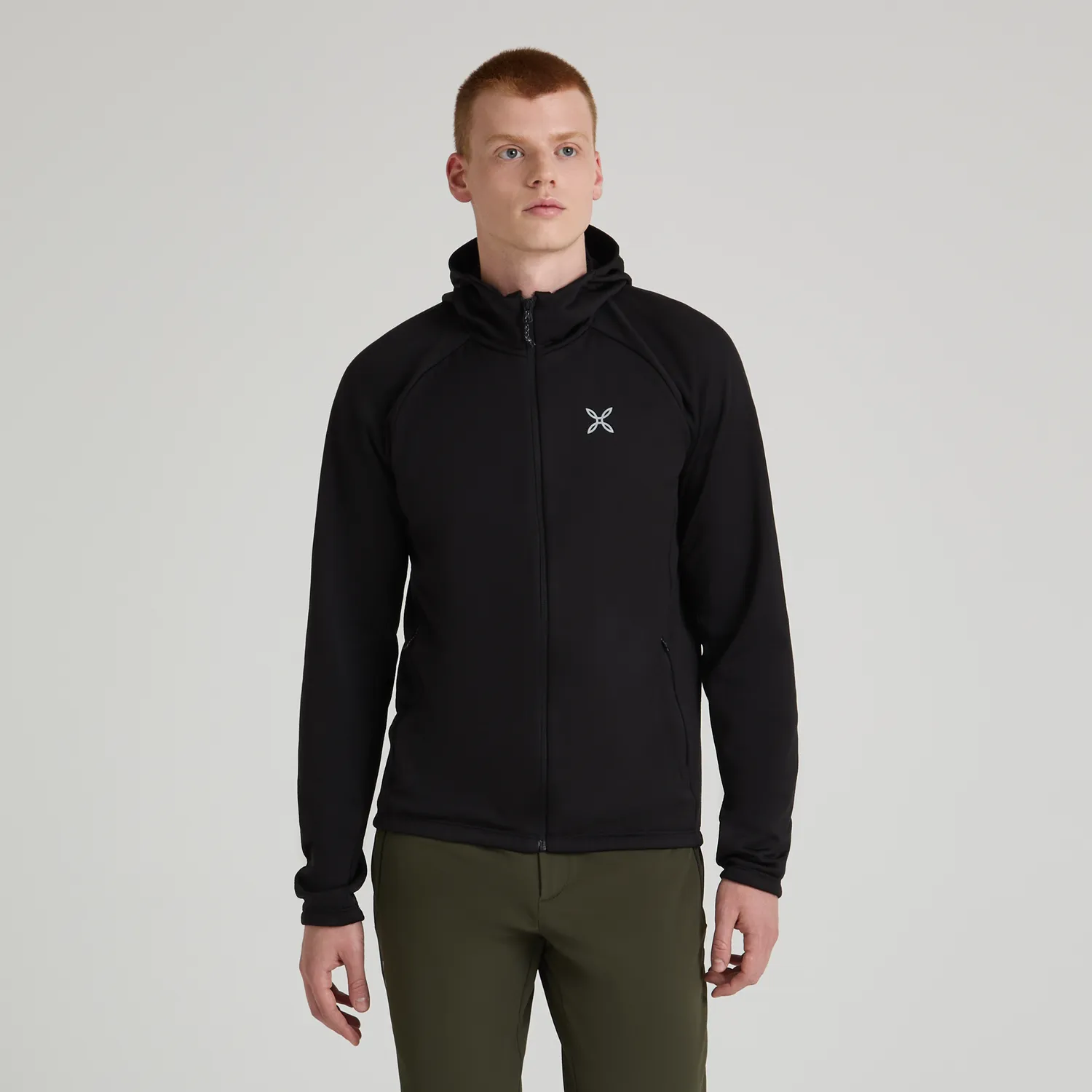 Montura Fadis Grid Hooded polaire black zippée