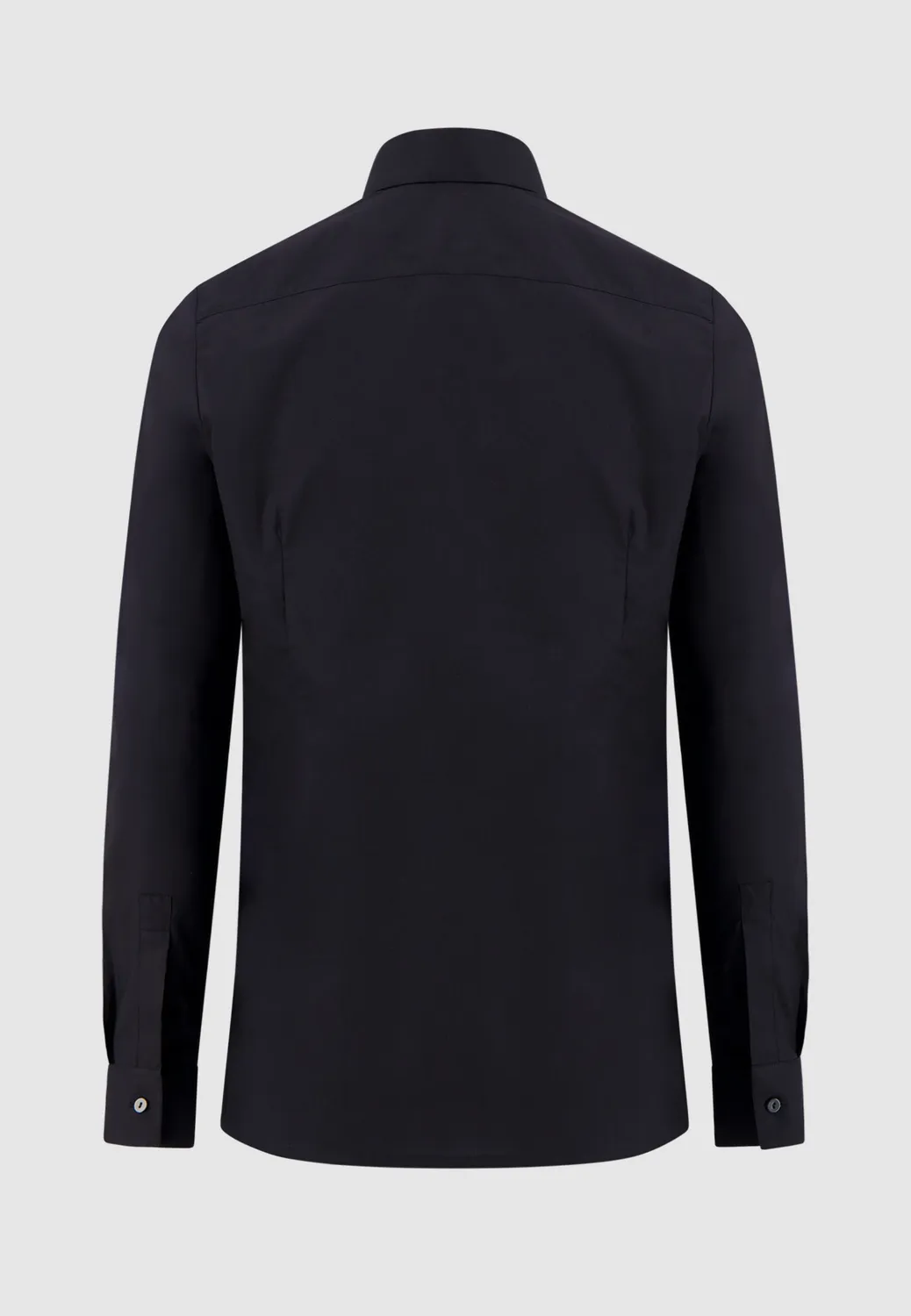 Pierre Talamon Prince chemise noire coton cintrée