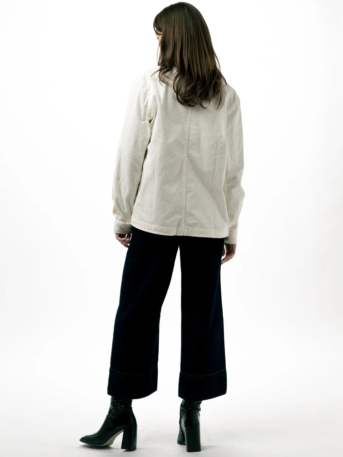 Cotelé Paris Worker veste écru velours bio mixte