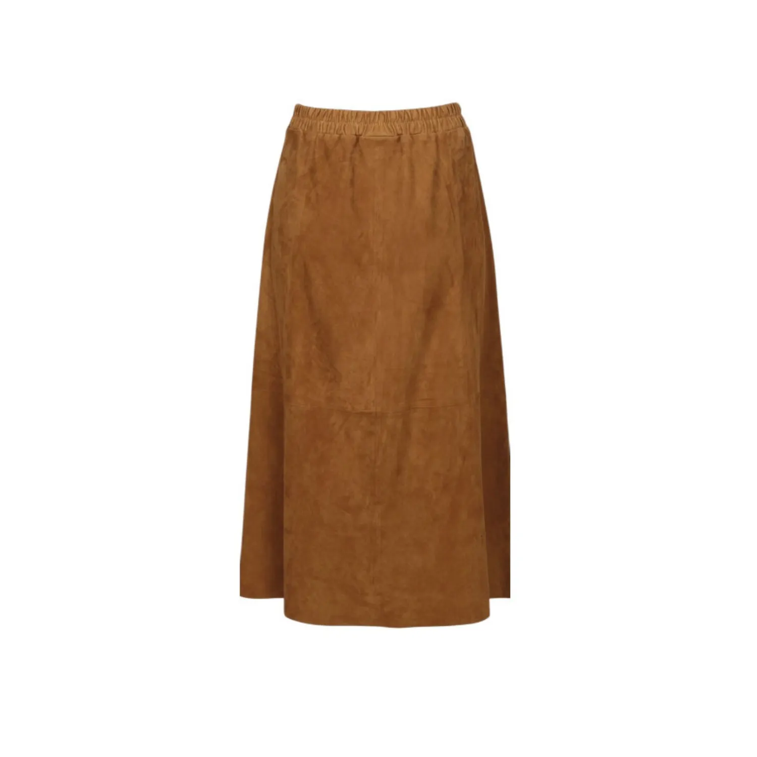 Oakwood Nahee 65186 jupe cuir velours marron clair